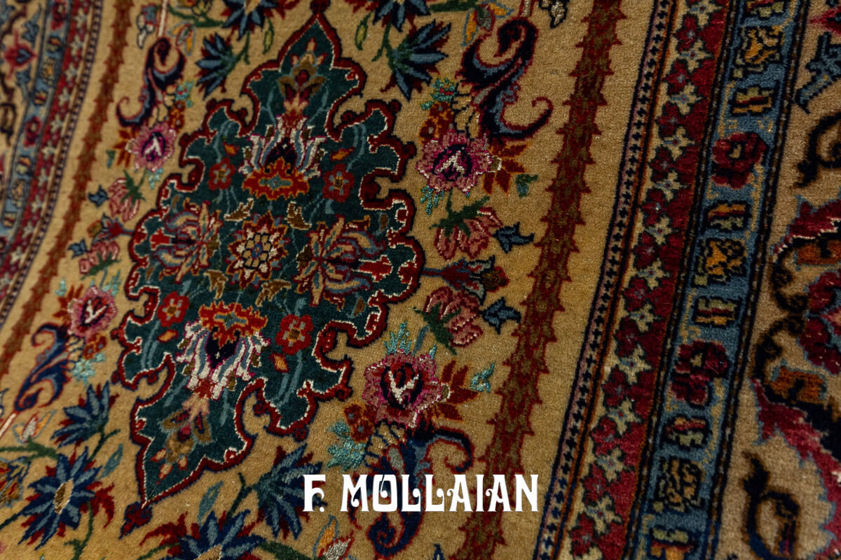 Antique Tehran Part Silk Rug n°:268990